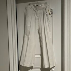 White flare Tahari pants